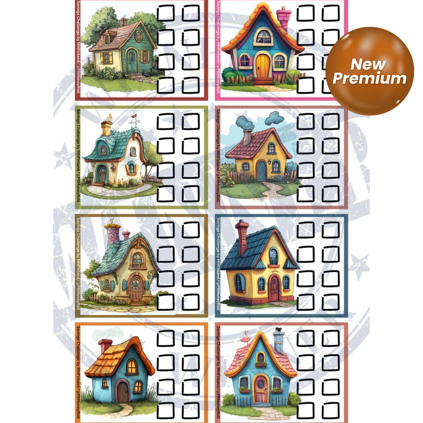 Tiny House A7 Savings Challenge | Mini Budget Tracker Printable | Digital Finance Challenge | Small Space Dream Savings | PDF Download