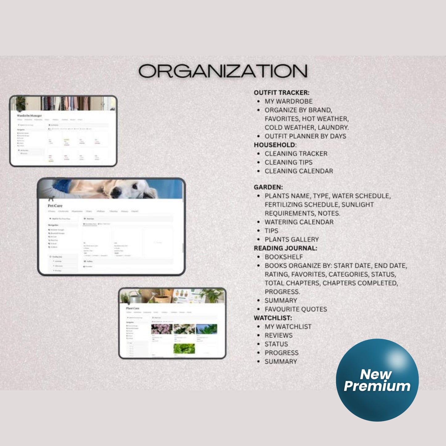 Ultimate Notion Life Planner | All-In-One Aesthetic Notion Template | Light Mode | Student, Wellness, Goals, Finance & More