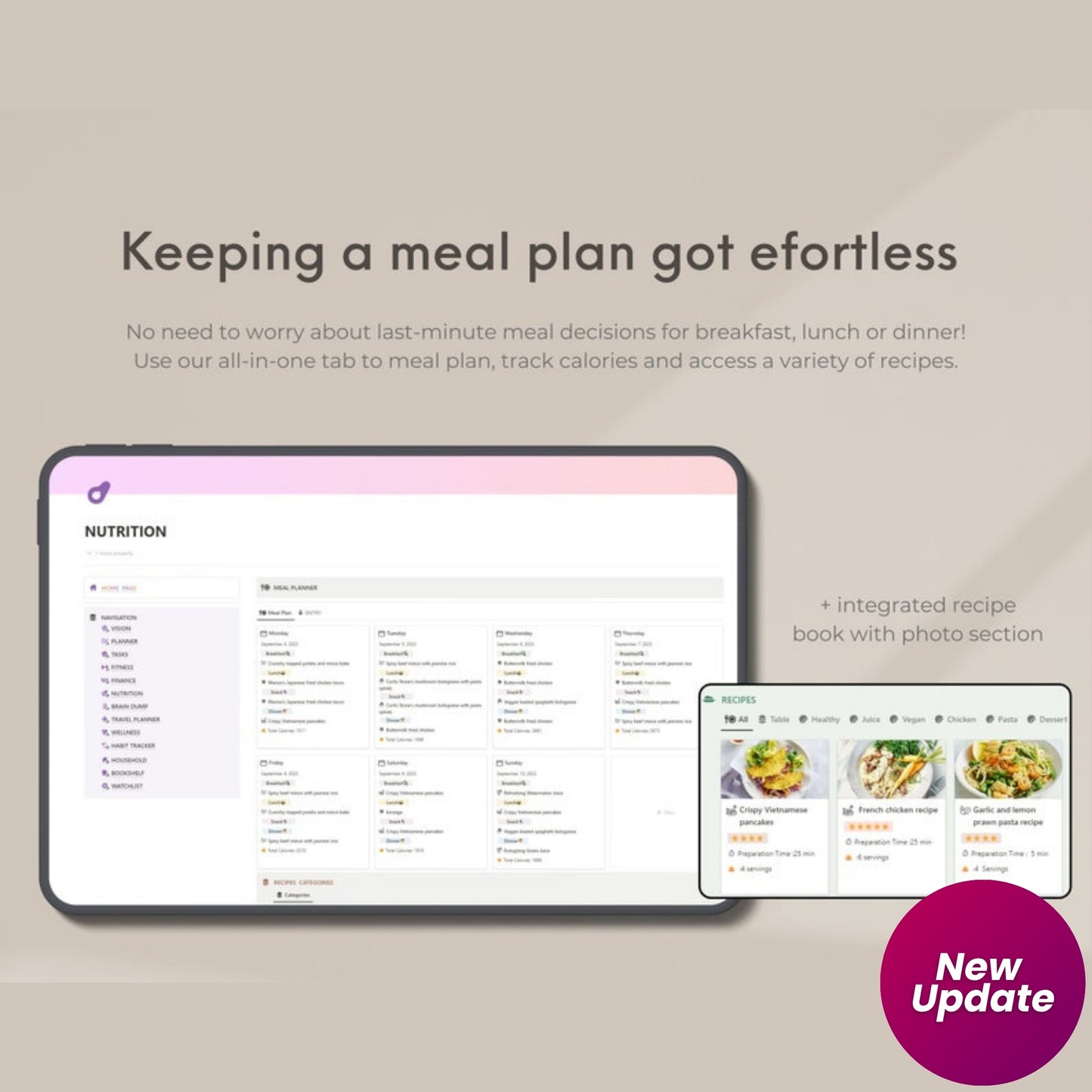 ADHD Notion Planner Template | Digital ADHD Life Planner for Adults | Focus, Self Care & Productivity Dashboard | Editable ADHD Planner for Notion