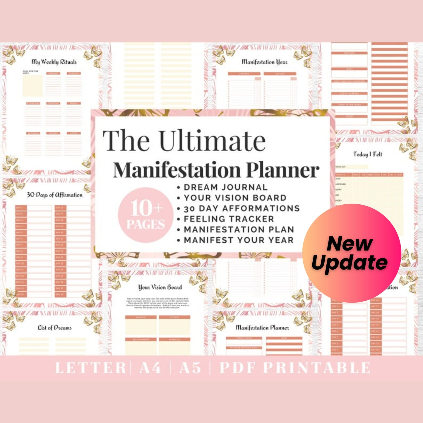 ADHD Planner Bundle | Adult ADHD Life Organizer | Printable Journal Templates in US Letter, A4 & A5