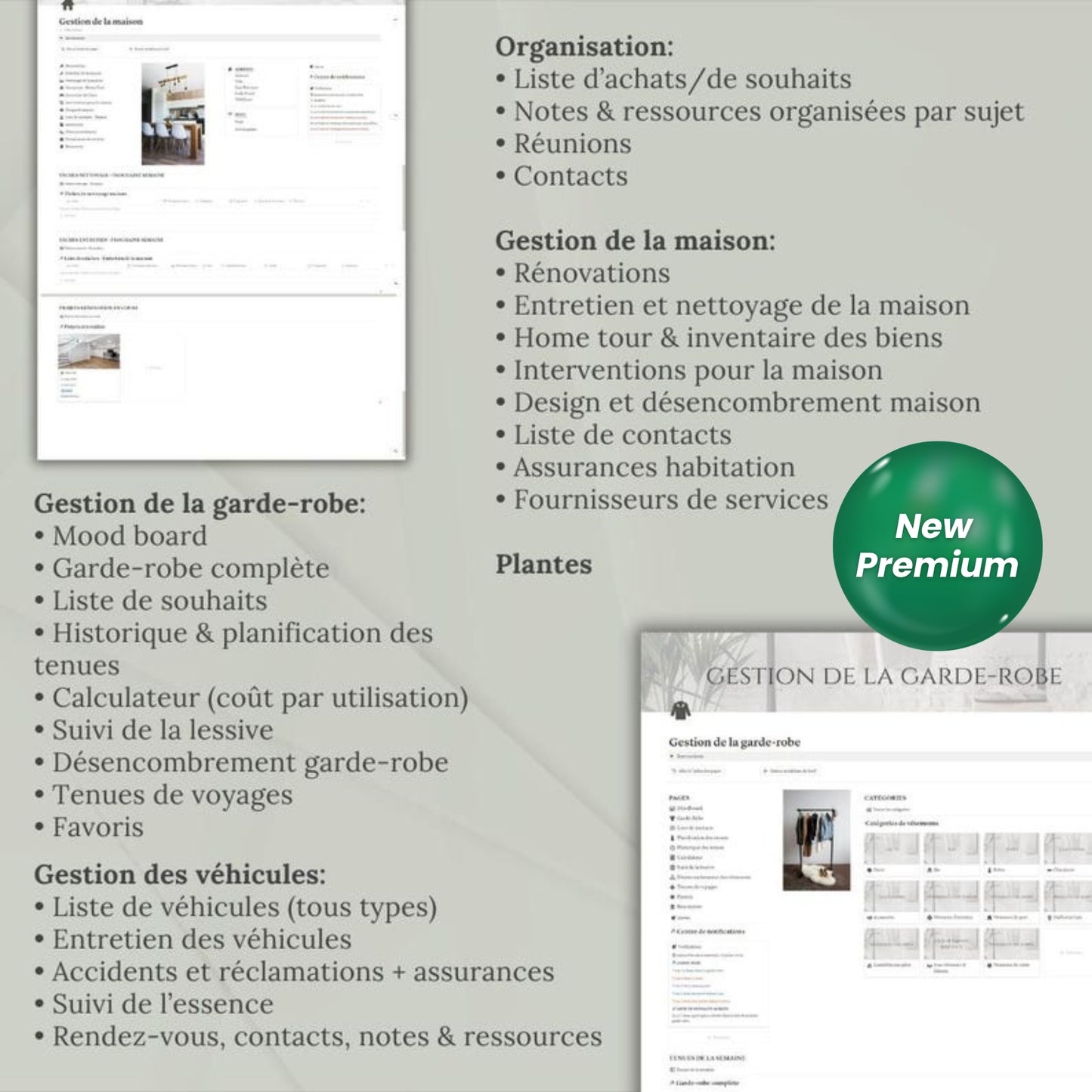 Ultimate Life Planner Notion Template | Personal Life Dashboard in French | Second Brain System | All-in-One Digital Organizer Notion FR