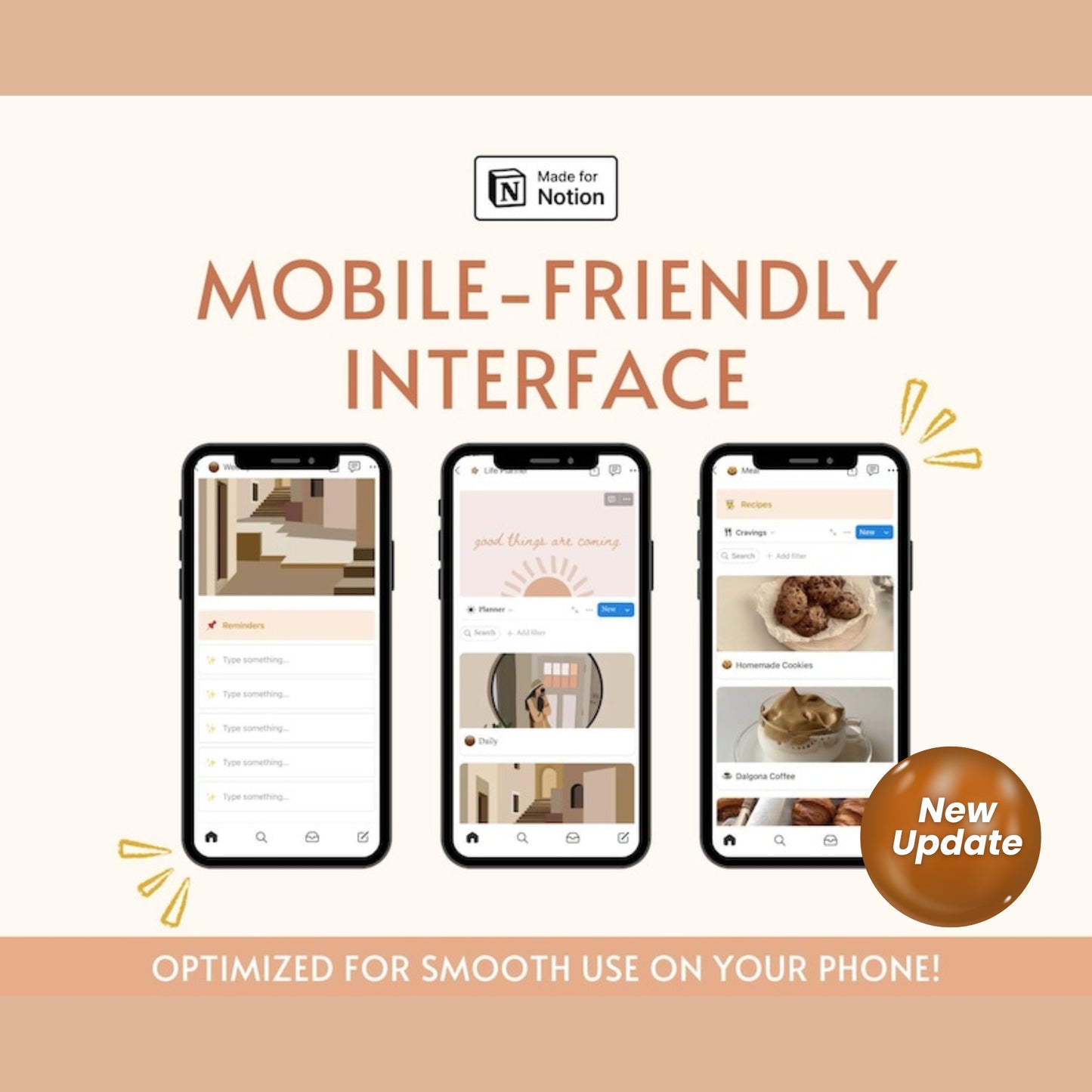 Notion Template All-in-One Life Planner | Aesthetic Notion Dashboard | Simple Notion ADHD Planner for Daily Tasks and Goals