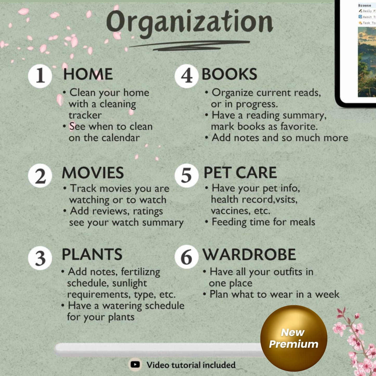 Aesthetic All-in-One Notion Life Planner Template | Anime Digital Dashboard | Daily, Weekly, Monthly Notion Planner