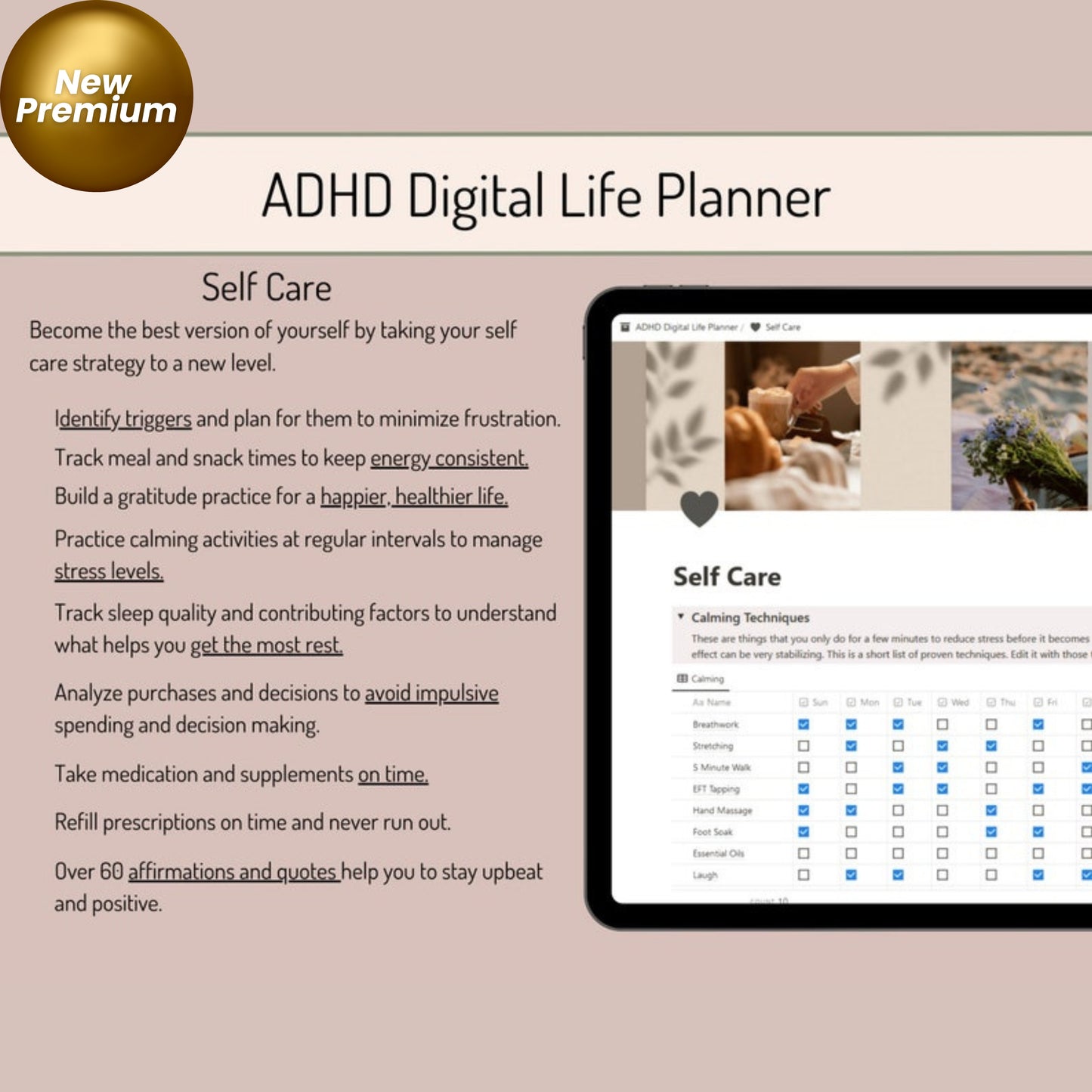 ADHD Digital Life Planner | Notion Template for ADHD Minds | Personal Notion Dashboard
