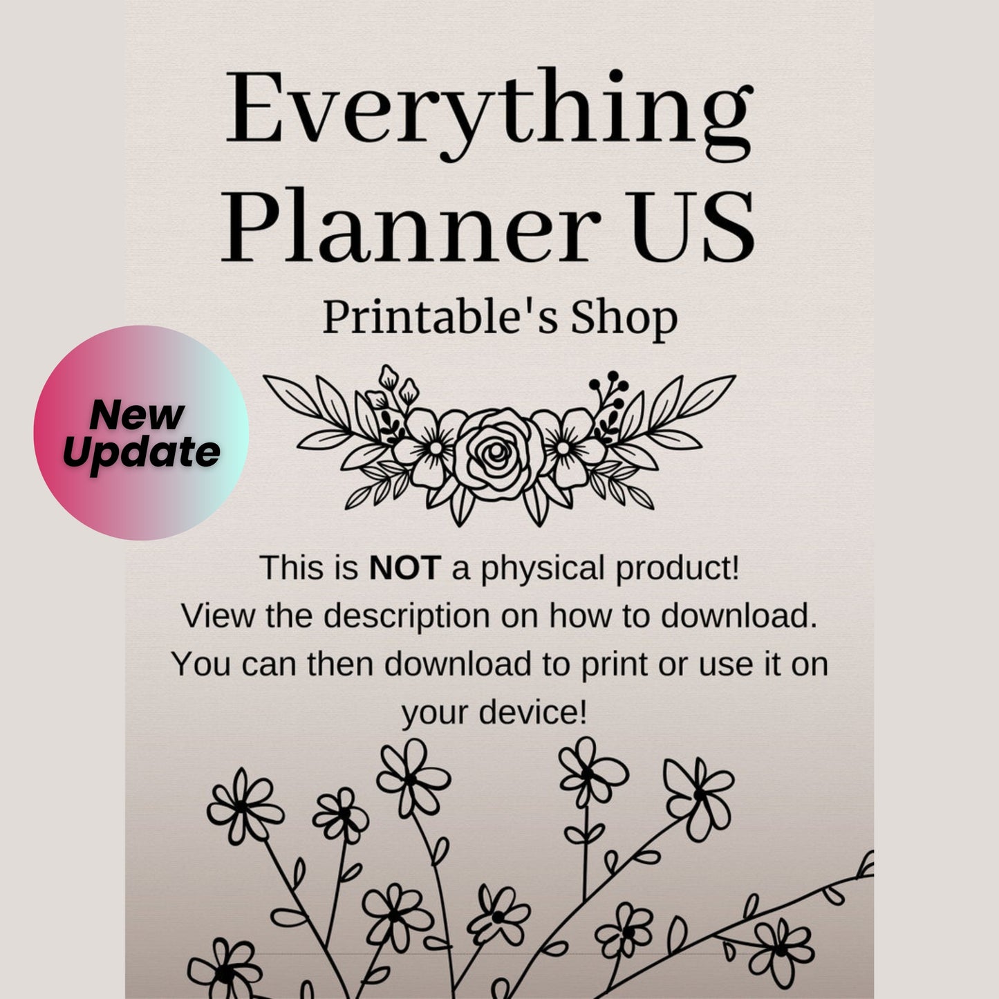 ADHD Daily Planner Printable - Hourly Organizer for Focus & Productivity | Digital Download | 8.5x11 PDF