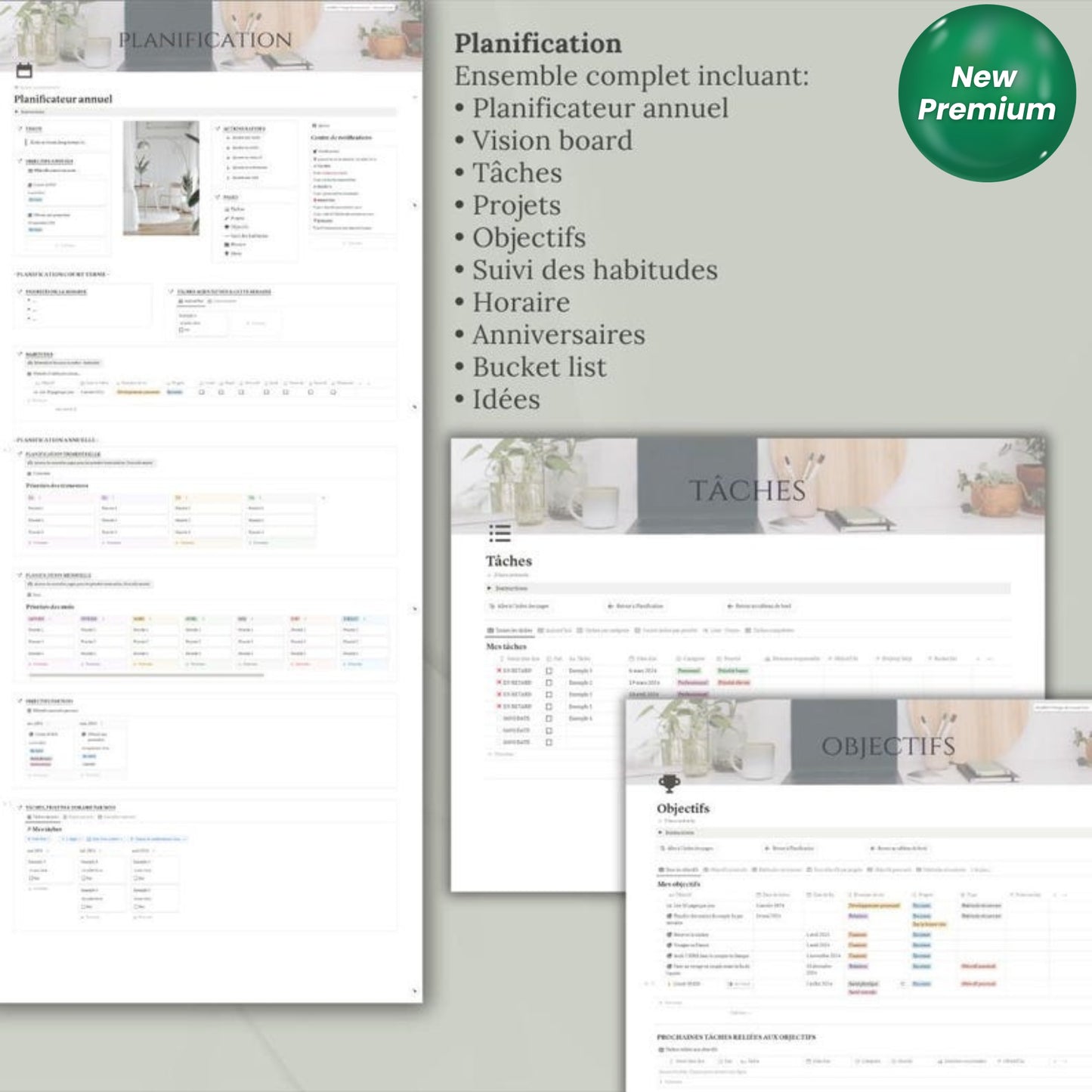 Ultimate Life Planner Notion Template | Personal Life Dashboard in French | Second Brain System | All-in-One Digital Organizer Notion FR