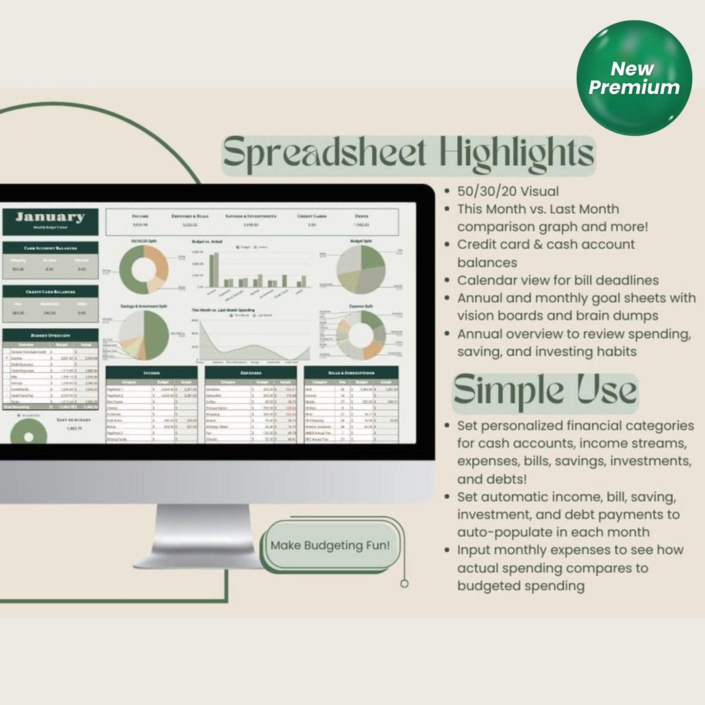 Annual Budget & Goal Tracker for Credit Card Users – Google Sheets Template with How-To Video
