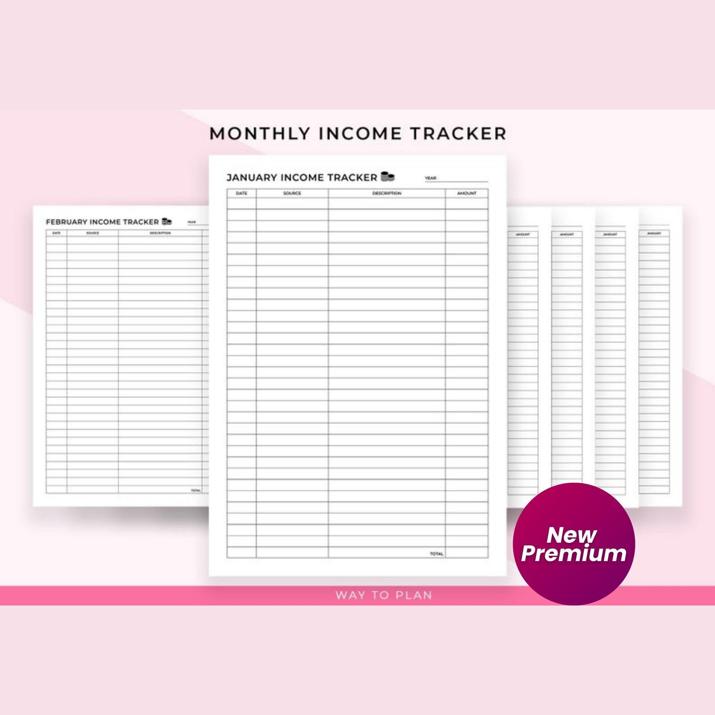 Budget Planner Printable | Personal Finance Tracker | Monthly Yearly Budget Sheets | Debt-Free & Savings Planner
