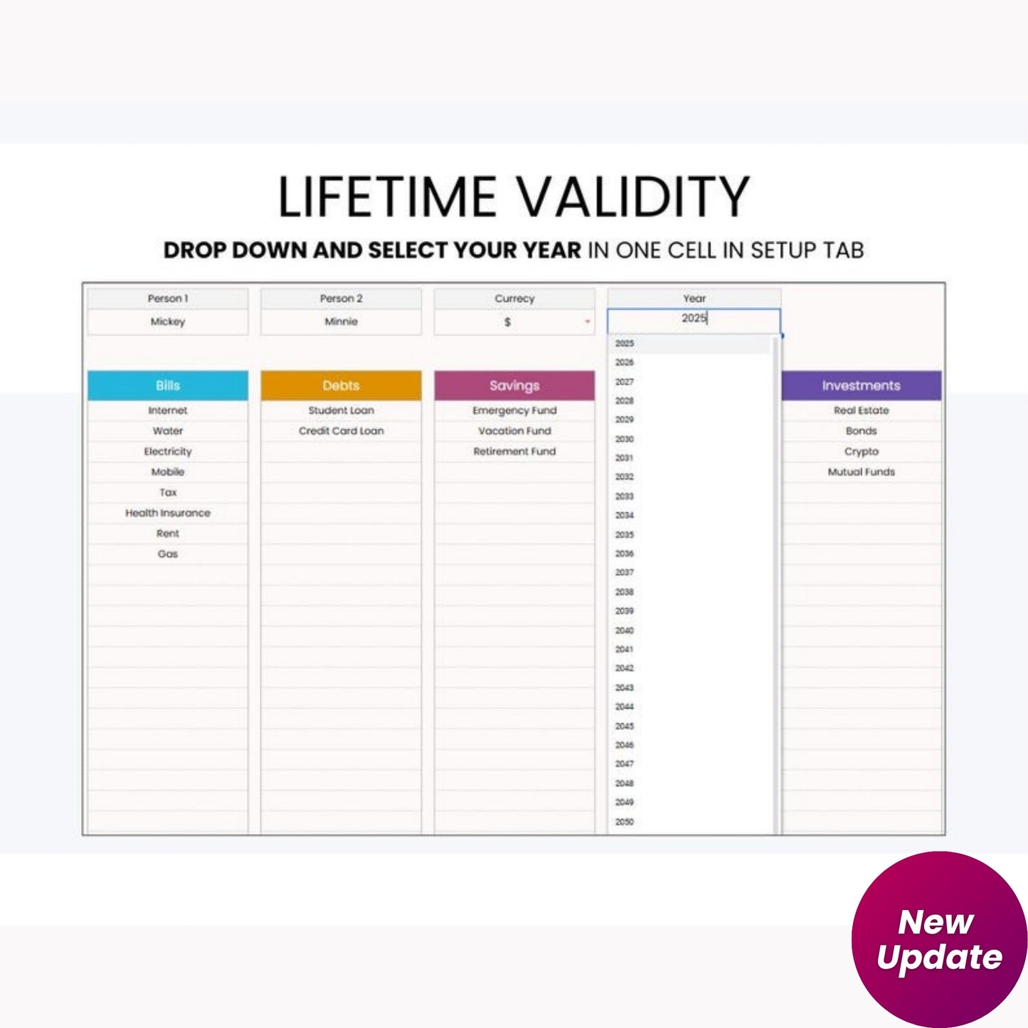 Couple Budget Planner | Shared Budget Tracker for Couples | Personal & Joint Expense Spreadsheet | Google Sheets | Digital Download
