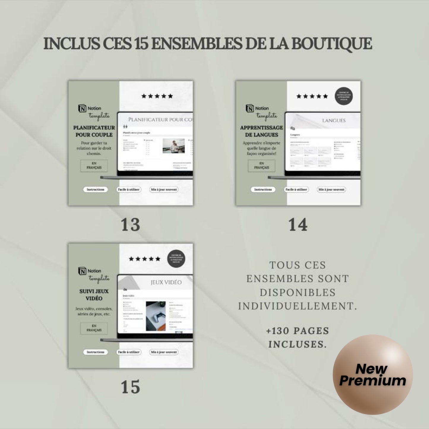 Ultimate Notion Life Planner Template | Personal Dashboard | Second Brain | All-in-One Digital Notion Planner (French)