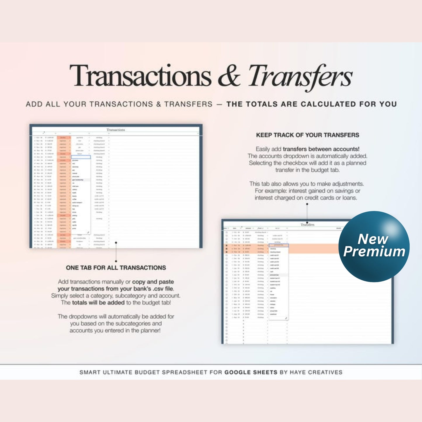 Annual Budget Spreadsheet for Google Sheets | Monthly, Weekly & Biweekly Paycheck Budget Planner | Debt Payoff Tracker & Bill Calendar