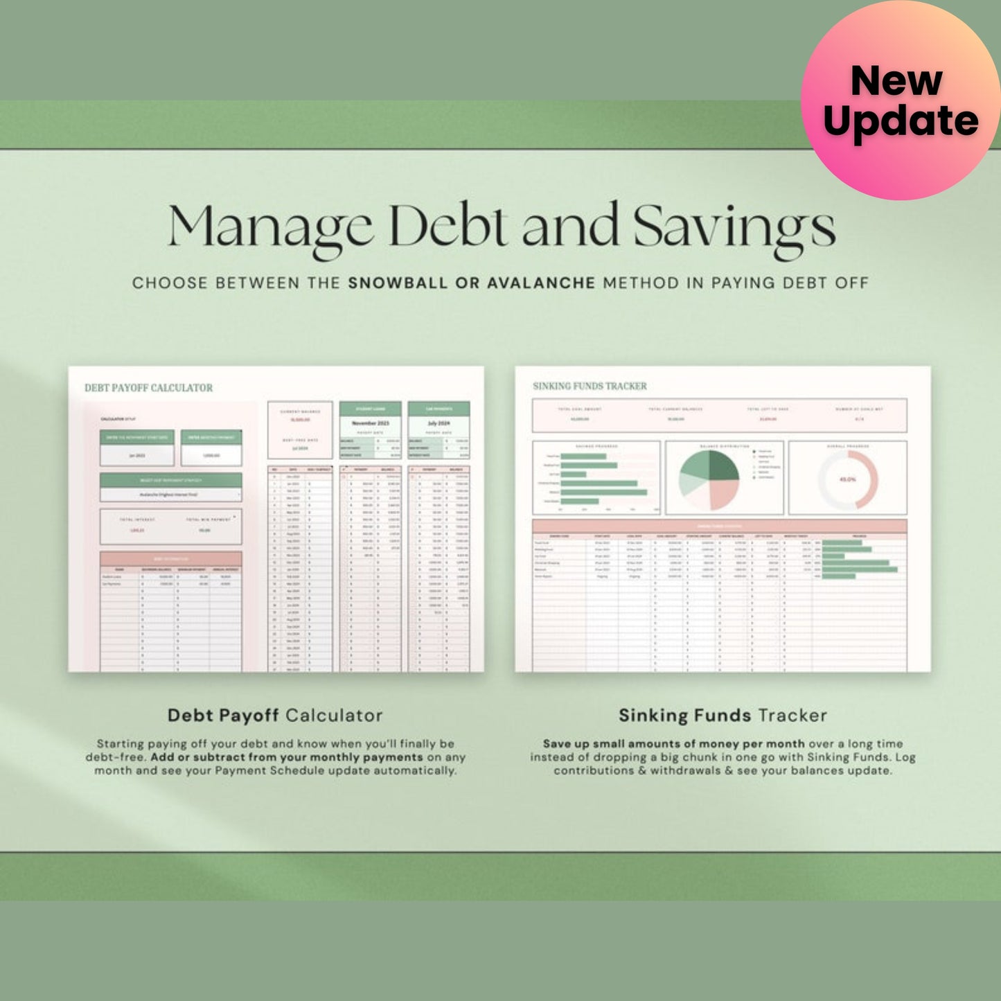 Annual Budget Spreadsheet | Excel & Google Sheets Monthly + Yearly Budget Planner | Personal Finance Tracker Template