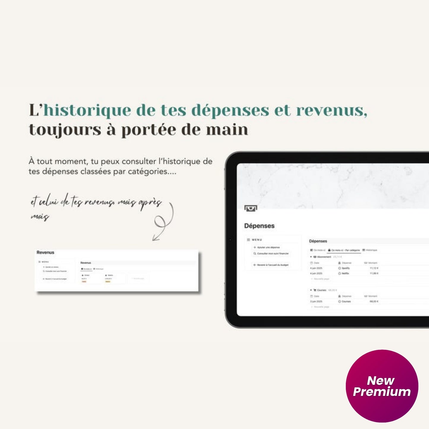 Le Budget – French Notion Budget Template | Track Personal Finances, Income, Expenses & Savings