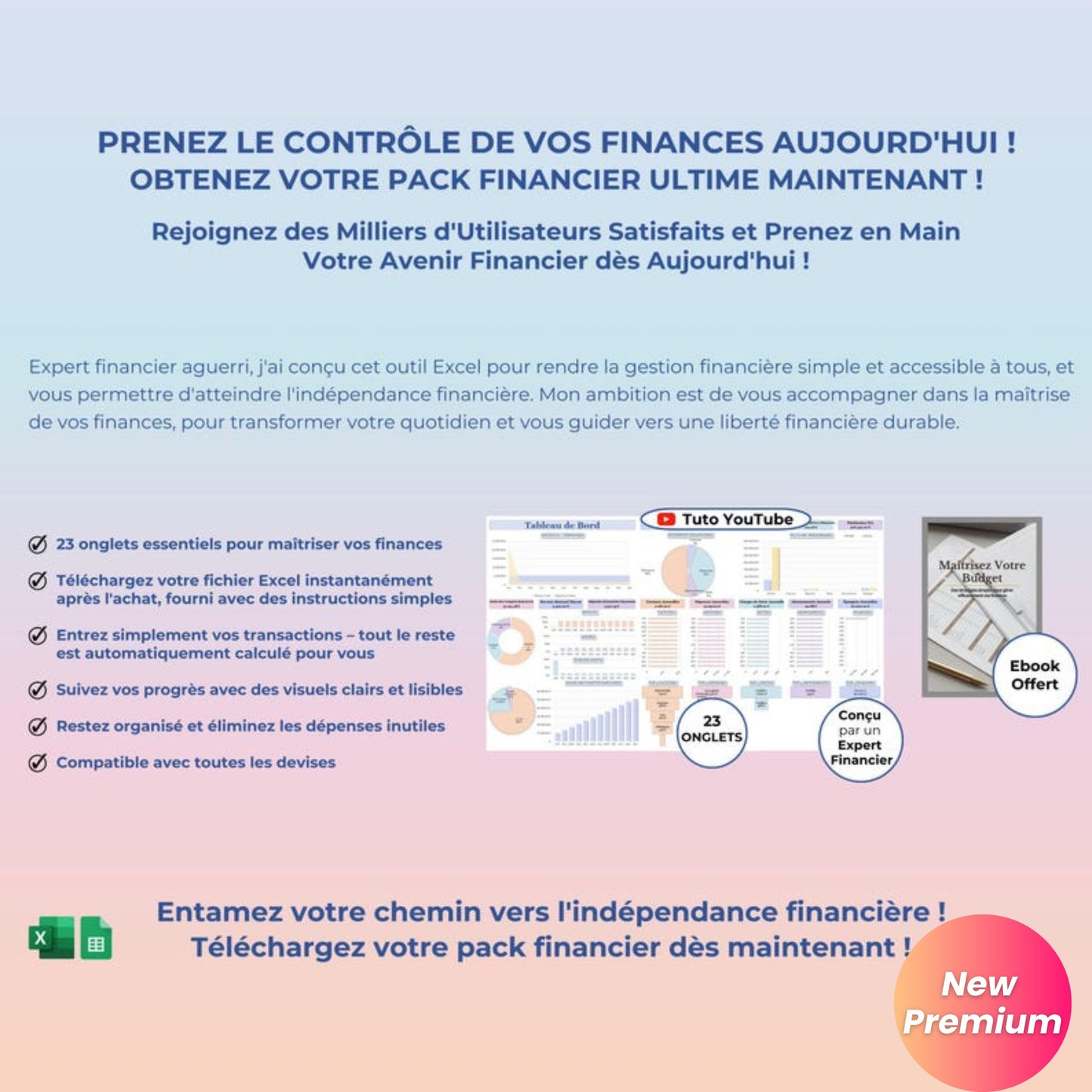 Annual Budget Spreadsheet (French) – Google Sheets & Excel | Monthly, Biweekly, 50/30/20 Budget Planner, Bills, Debt, Net Worth, Investment Tracker