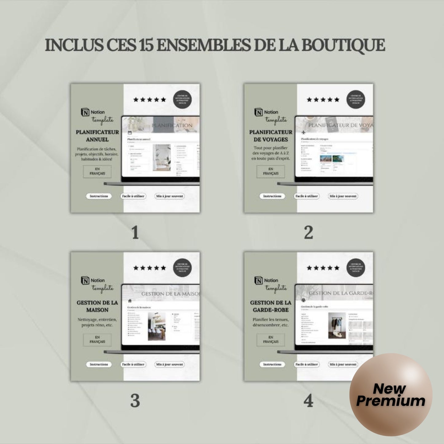 Ultimate Notion Life Planner Template | Personal Dashboard | Second Brain | All-in-One Digital Notion Planner (French)