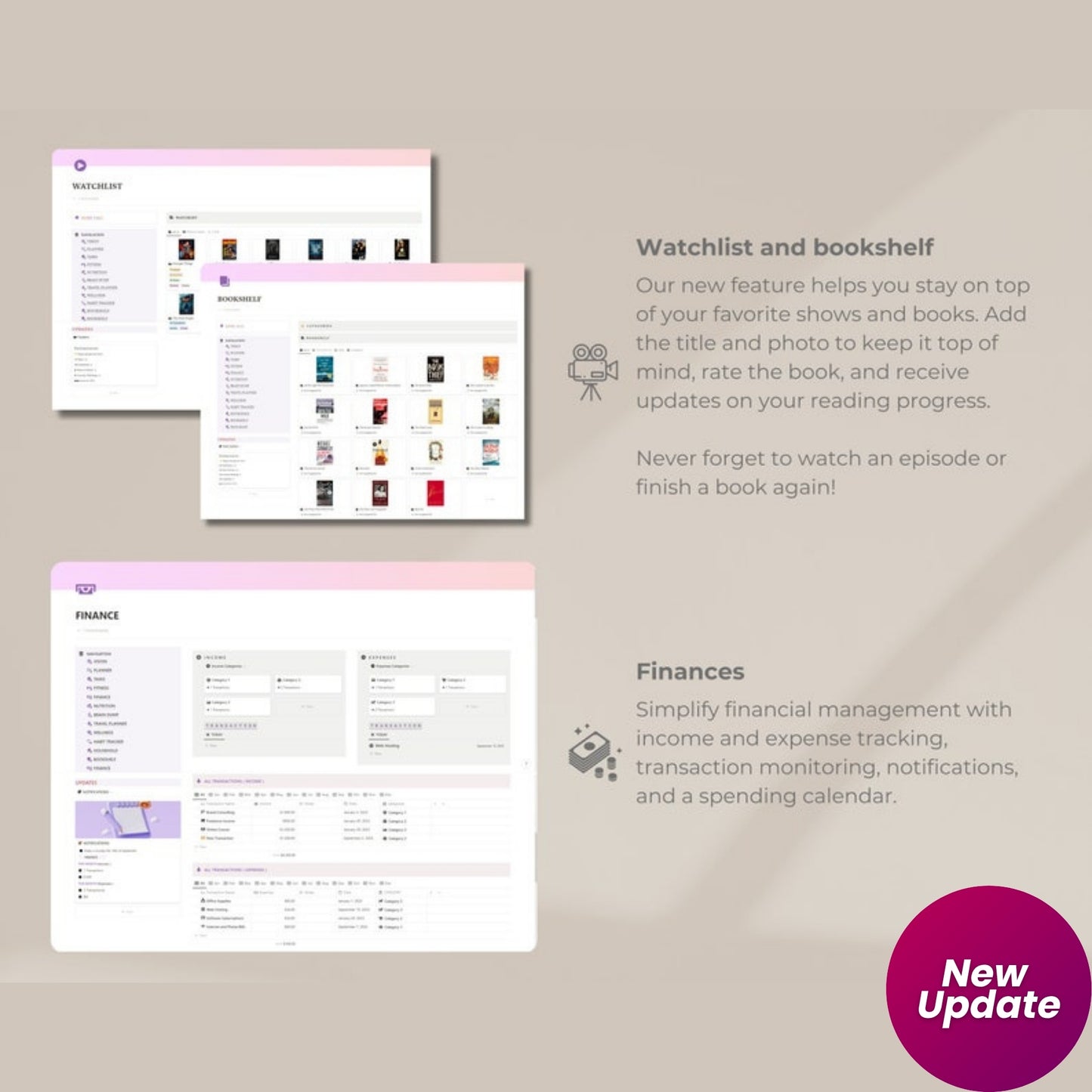 ADHD Notion Planner Template | Digital ADHD Life Planner for Adults | Focus, Self Care & Productivity Dashboard | Editable ADHD Planner for Notion