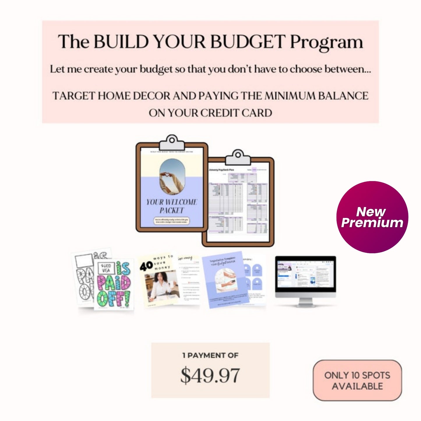 Personalized Custom Budget | 3-Month Budget Plan with Paycheck Schedules, ADHD-Friendly Goals & Savings Tracker