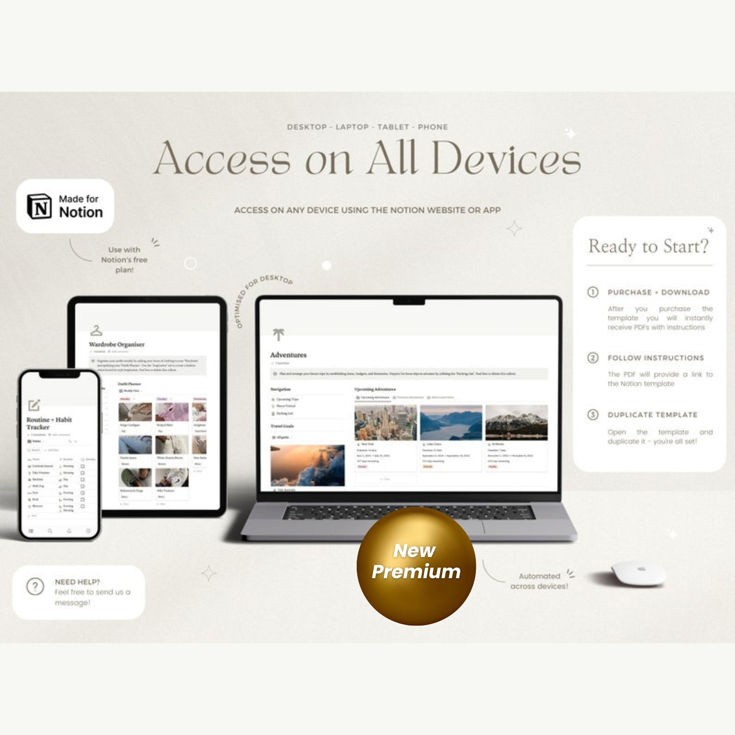 Ultimate Notion Life Planner | 2024 Notion Dashboard | Aesthetic All-in-One Notion Template | ADHD-Friendly Notion Budget & Calendar