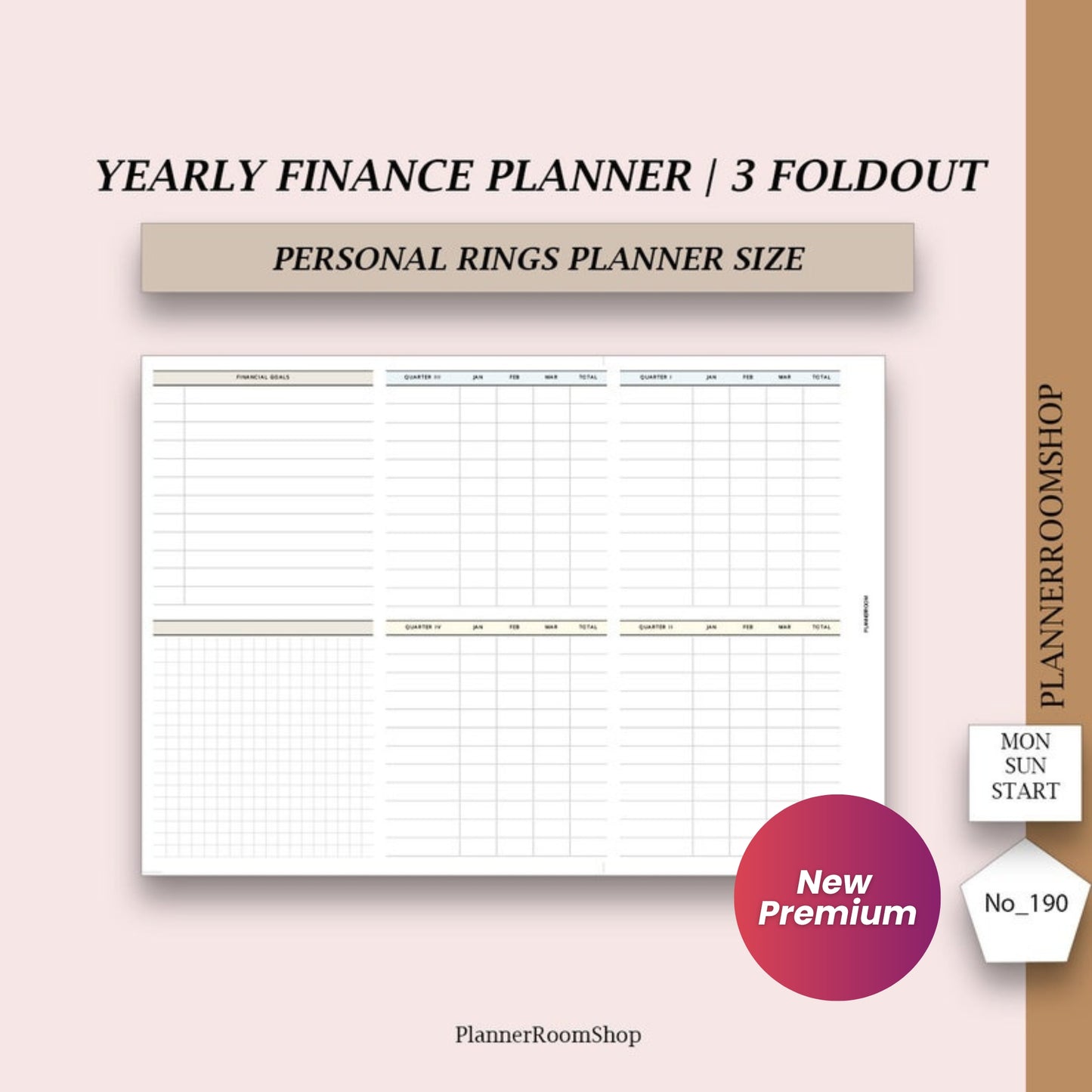 Family Budget Printable Planner | Finance Tracker Template | ADHD-Friendly Budget Inserts | Bill Organizer | Undated Savings Planner (190 Inserts)