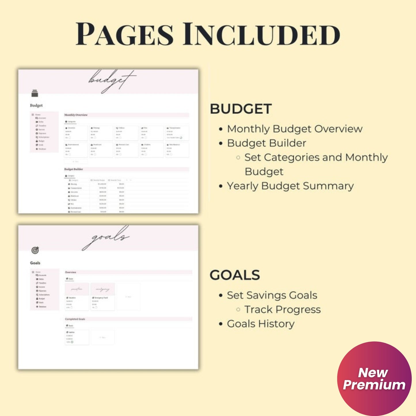 Notion Budget Tracker Template | Digital Finance Planner for Personal, Couple & Household Expenses
