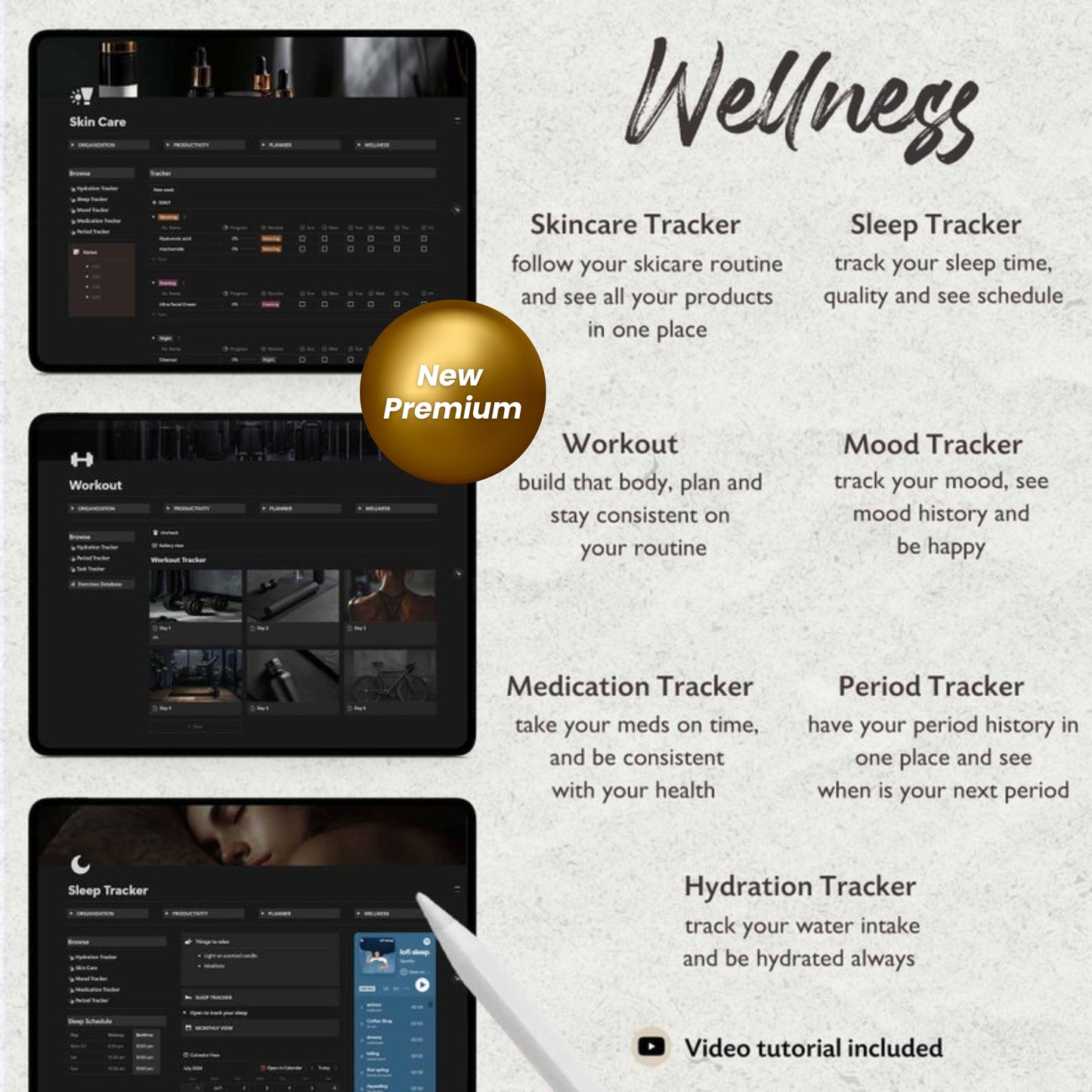 Ultimate Notion Life Planner | Aesthetic All-in-One Notion Dashboard | Dark Mode Digital Template