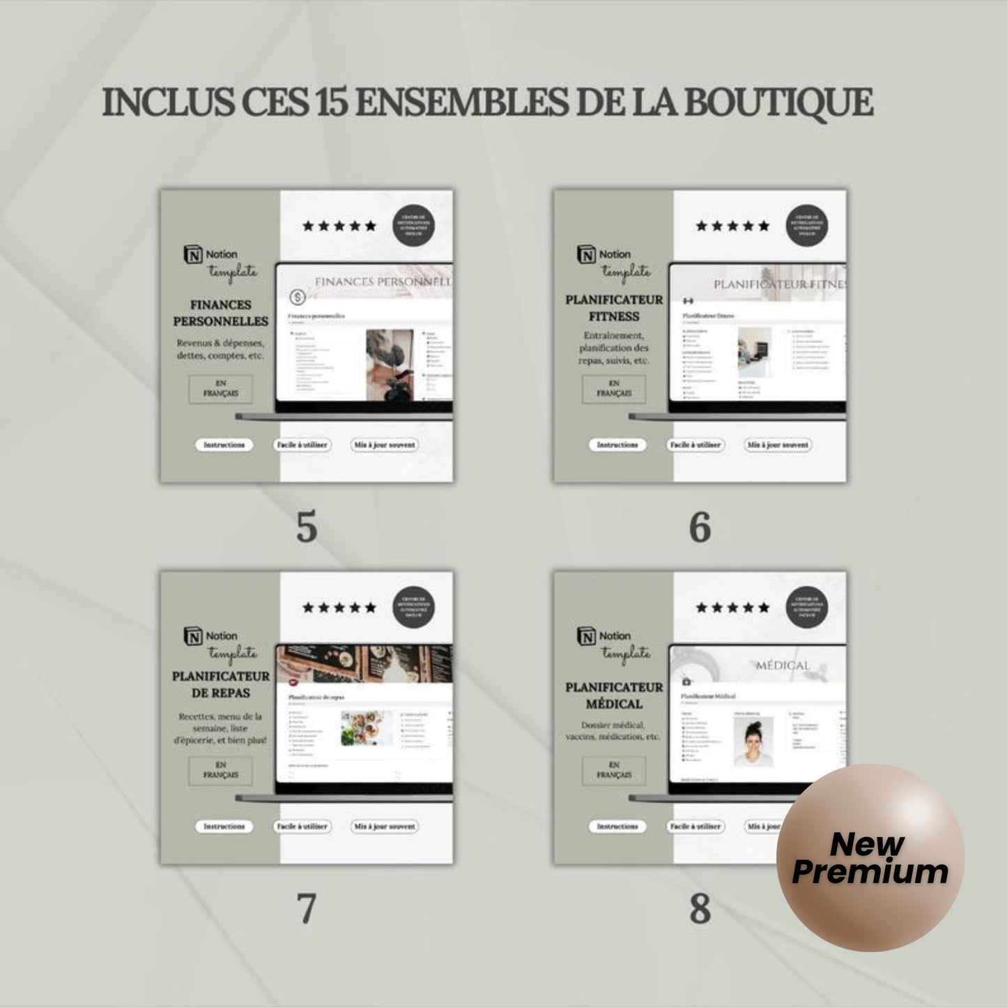 Ultimate Notion Life Planner Template | Personal Dashboard | Second Brain | All-in-One Digital Notion Planner (French)