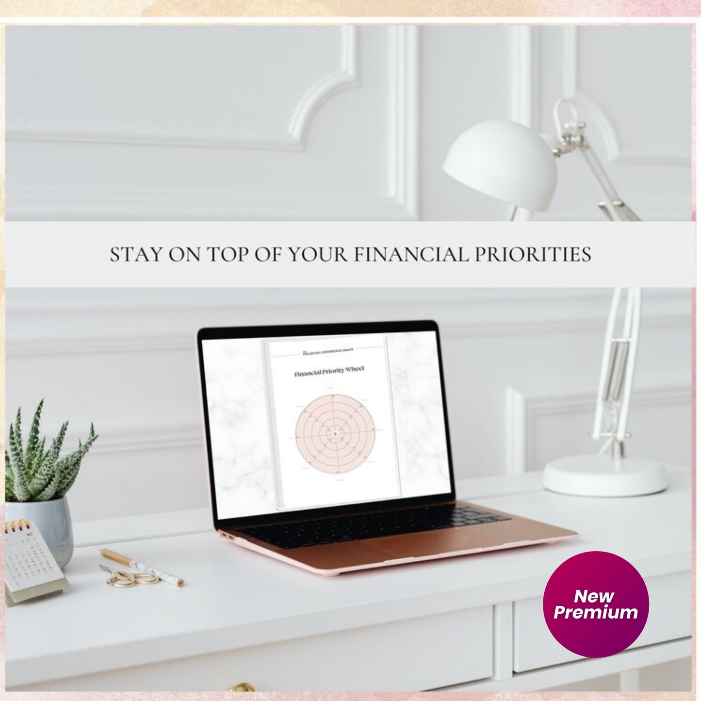 Financial Priority Wheel Tracker | Define Your Financial Priorities Worksheet | Budget Planning Template | Vision Board Printable Templates| A4 & A5