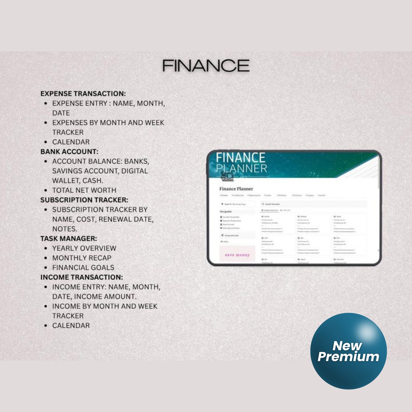 Ultimate Notion Life Planner | All-In-One Aesthetic Notion Template | Light Mode | Student, Wellness, Goals, Finance & More