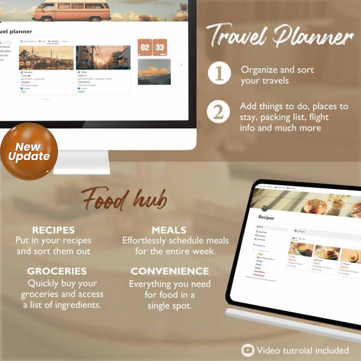 2025 Notion Life Planner | All-In-One Aesthetic Notion Dashboard Template | Ultimate Digital Organizer