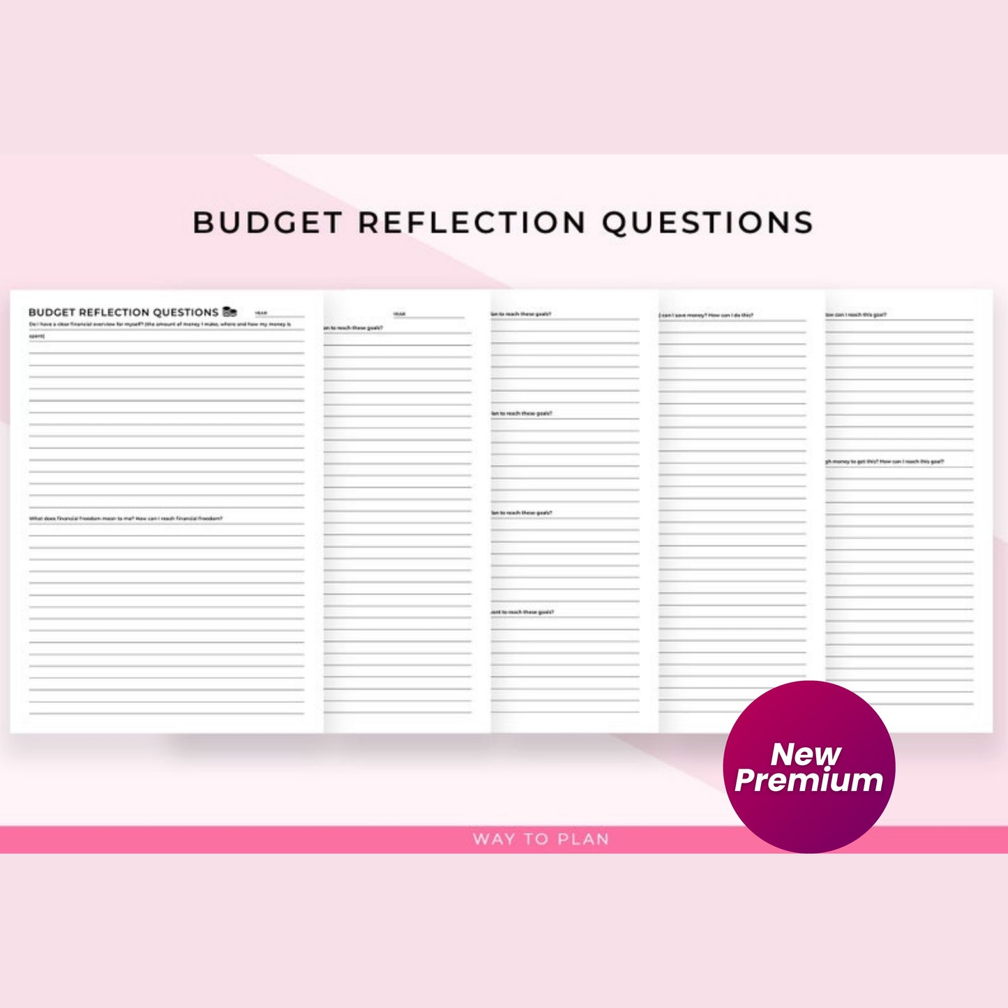 Budget Planner Printable | Personal Finance Tracker | Monthly Yearly Budget Sheets | Debt-Free & Savings Planner