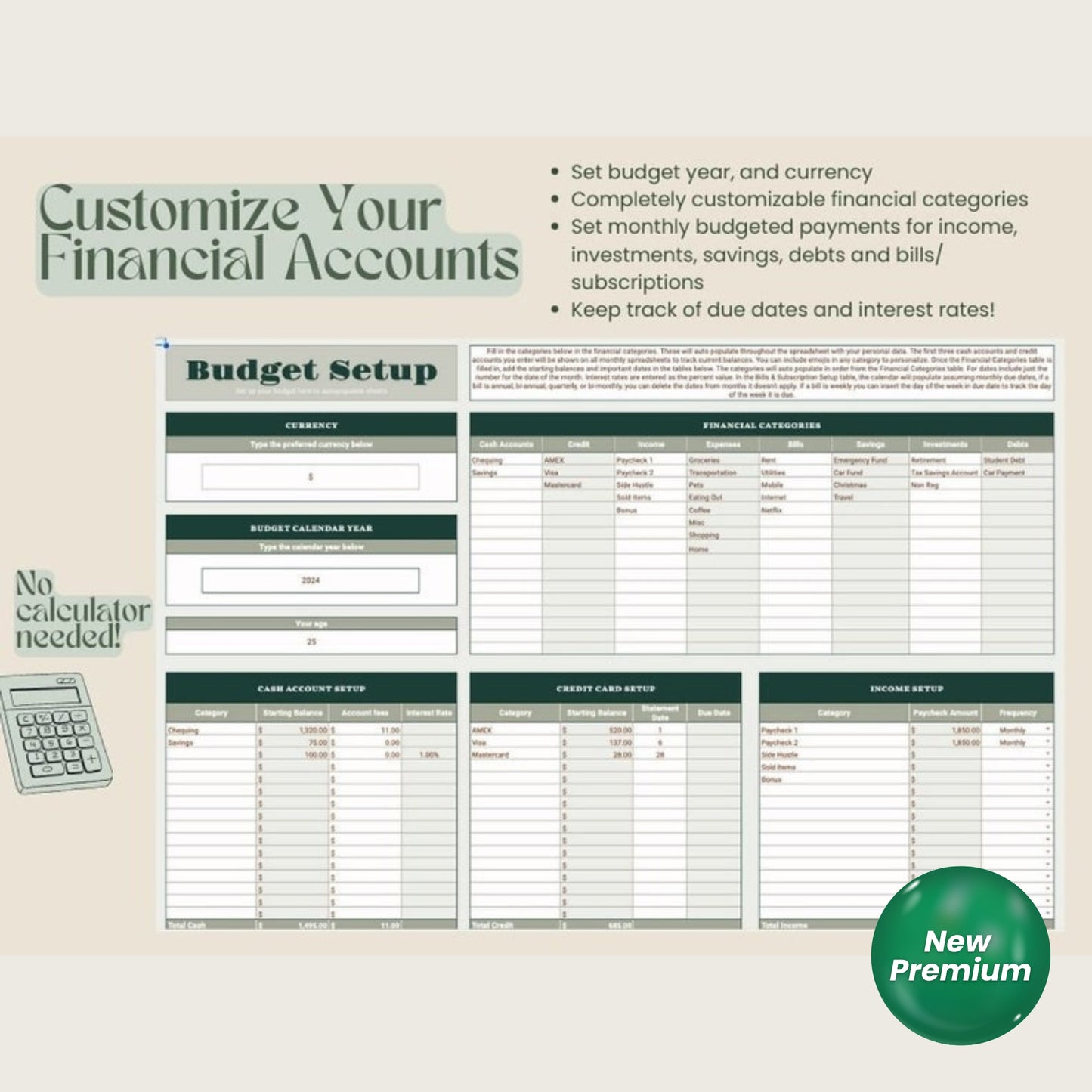 Annual Budget & Goal Tracker for Credit Card Users – Google Sheets Template with How-To Video