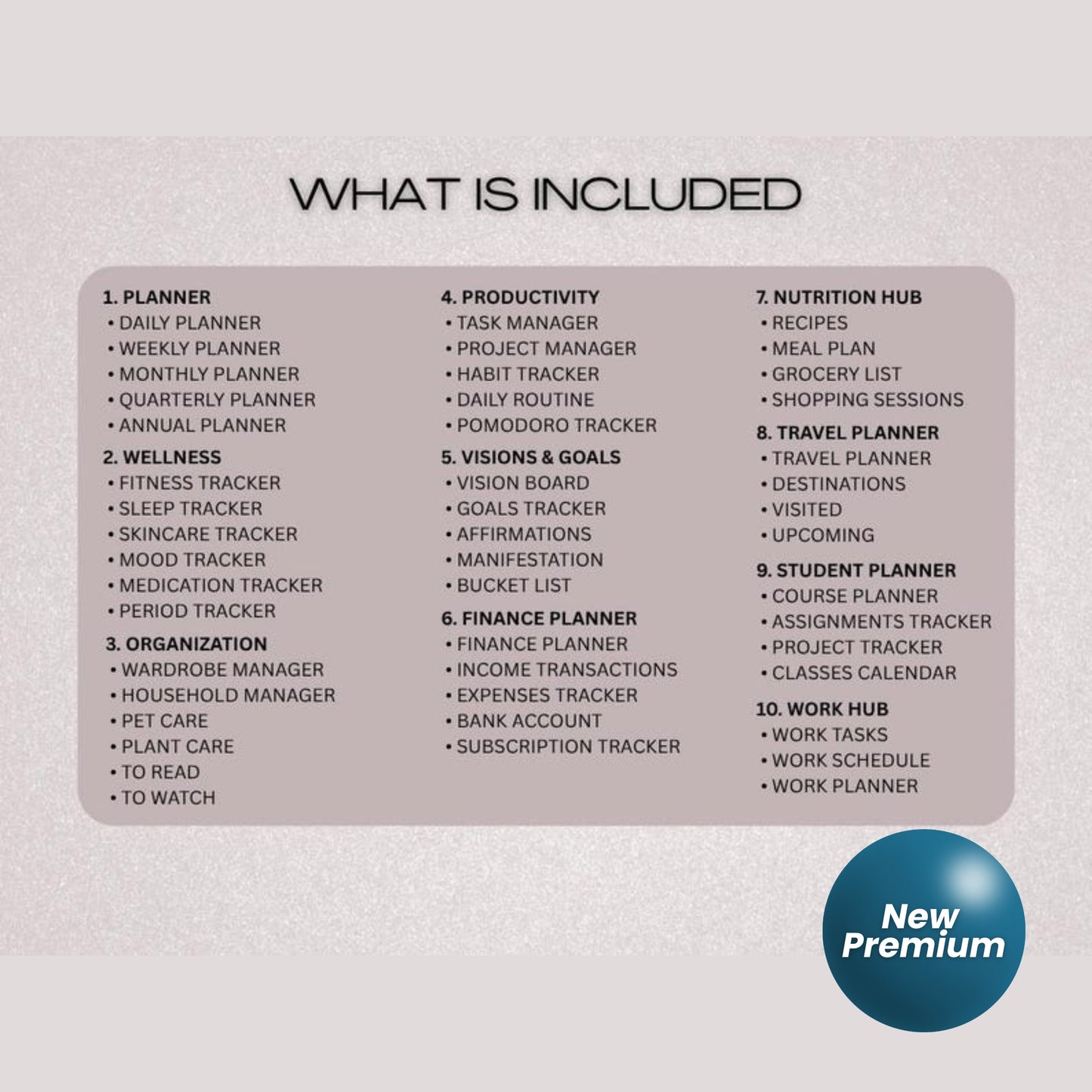Ultimate Notion Life Planner | All-In-One Aesthetic Notion Template | Light Mode | Student, Wellness, Goals, Finance & More
