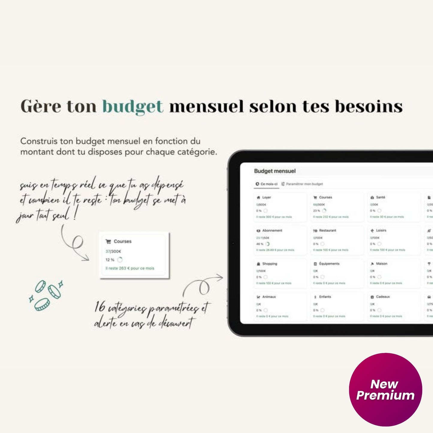 Le Budget – French Notion Budget Template | Track Personal Finances, Income, Expenses & Savings