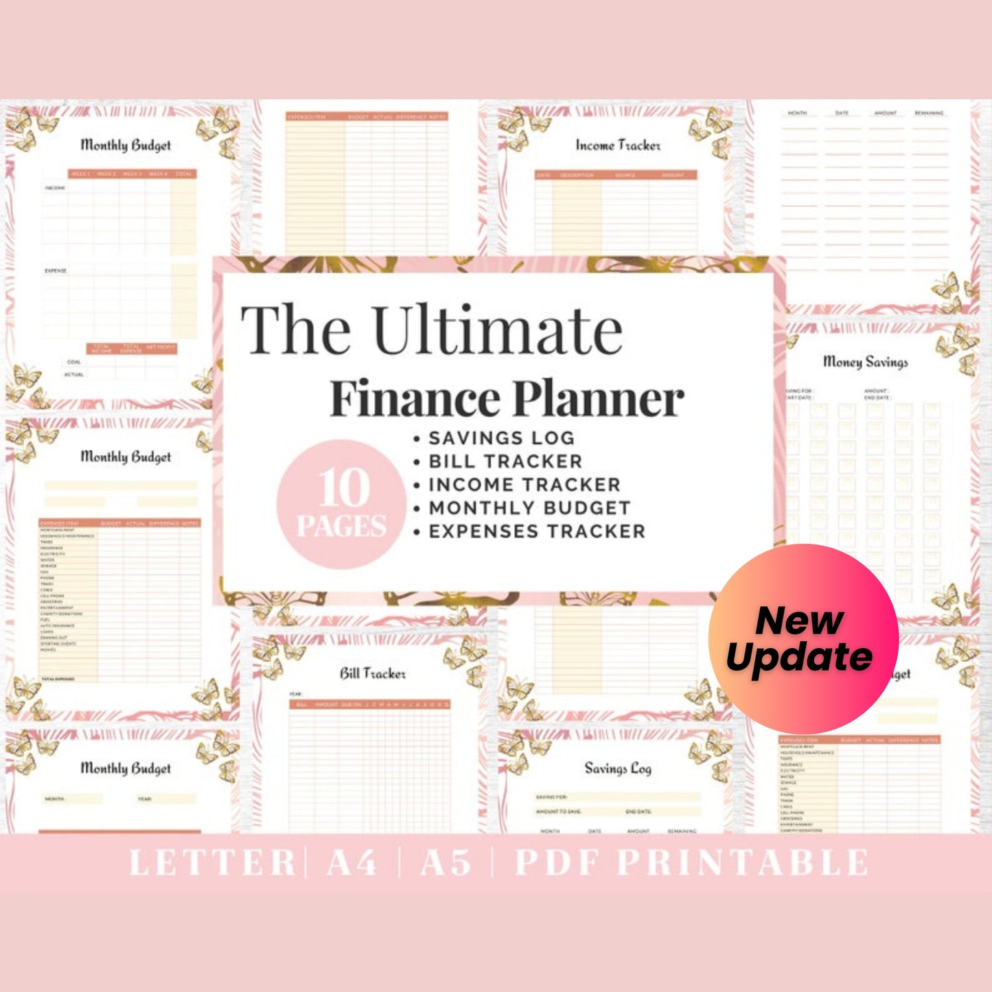 ADHD Planner Bundle | Adult ADHD Life Organizer | Printable Journal Templates in US Letter, A4 & A5