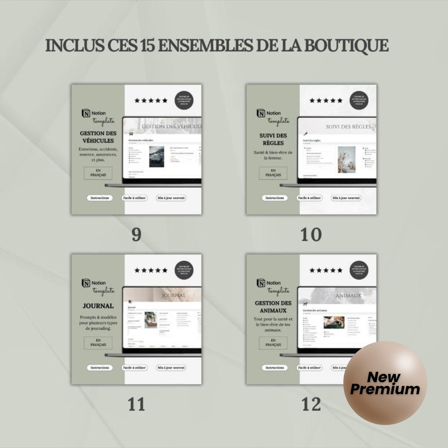 Ultimate Notion Life Planner Template | Personal Dashboard | Second Brain | All-in-One Digital Notion Planner (French)