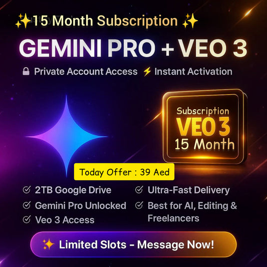 VEO3 with Gemini AI – 15 Month Subscription – Just $10.62! Unlock