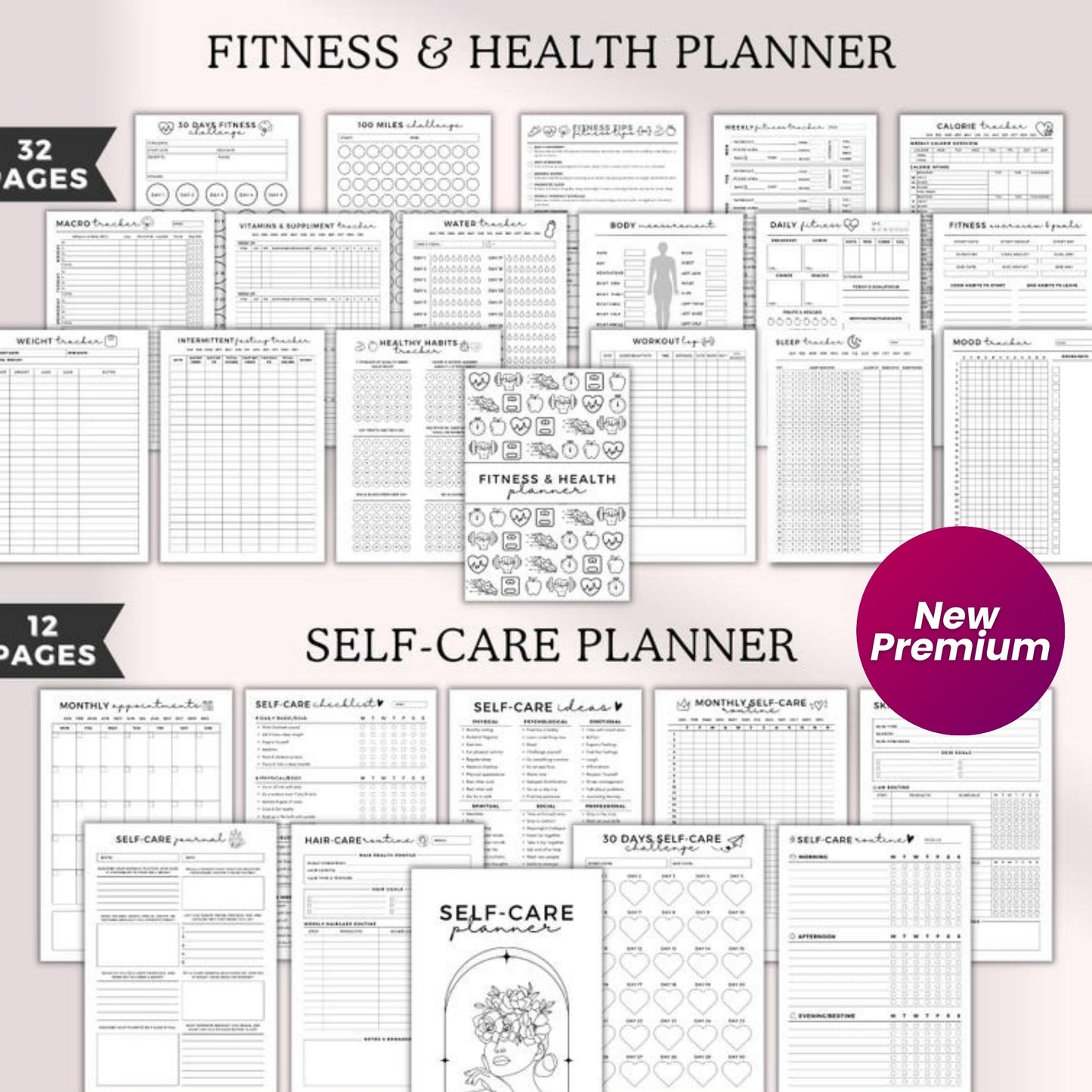 Mega ADHD Life Planner Bundle 2025 | 15-in-1 Printable A4 A5 Inserts | Productivity, Wellness, Goal, Budget & More | 300+ Pages