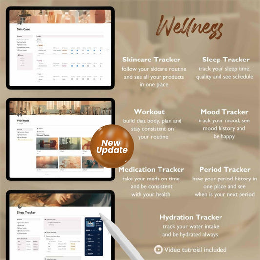 2025 Notion Life Planner | All-In-One Aesthetic Notion Dashboard Template | Ultimate Digital Organizer