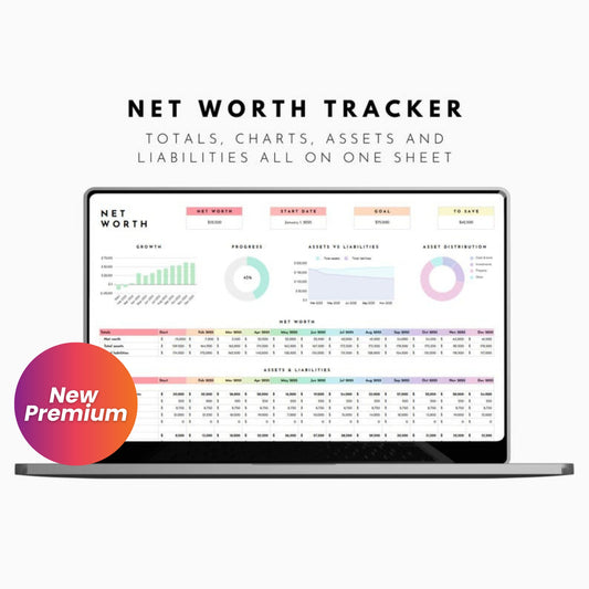 Personal Finance Spreadsheet Bundle | Google Sheets Templates for Budgeting, Savings, Debt Payoff & Net Worth Tracking