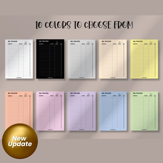 Monthly Bill Tracker | Bill Payment Checklist | Bill Organizer PDF | Finance Planner for iPad & Tablet | Goodnotes & Notability Compatible | Instant Download
