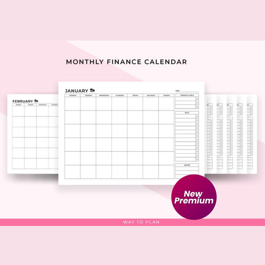 Budget Planner Printable | Personal Finance Tracker | Monthly Yearly Budget Sheets | Debt-Free & Savings Planner