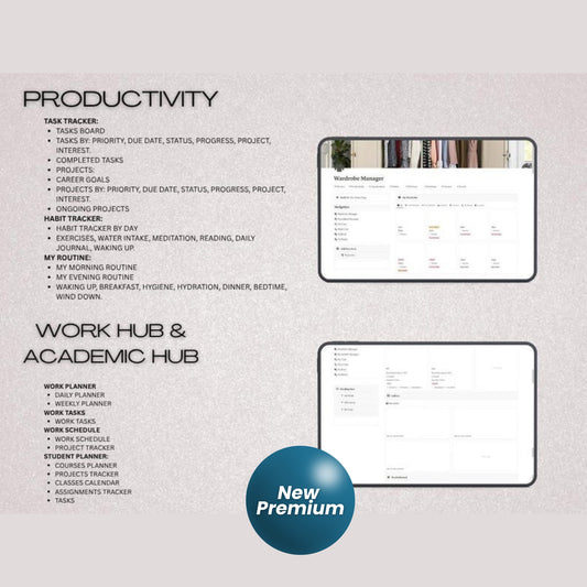 Ultimate Notion Life Planner | All-In-One Aesthetic Notion Template | Light Mode | Student, Wellness, Goals, Finance & More