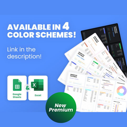 Budget by Paycheck Spreadsheet | Weekly Budget Dashboard | Personal Finance Tracker | Google Sheets Budget Template