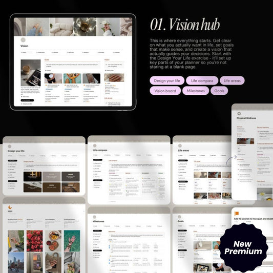 Ultimate Notion Life Planner Template | Aesthetic Second Brain Dashboard | 2025 Digital Life Planner