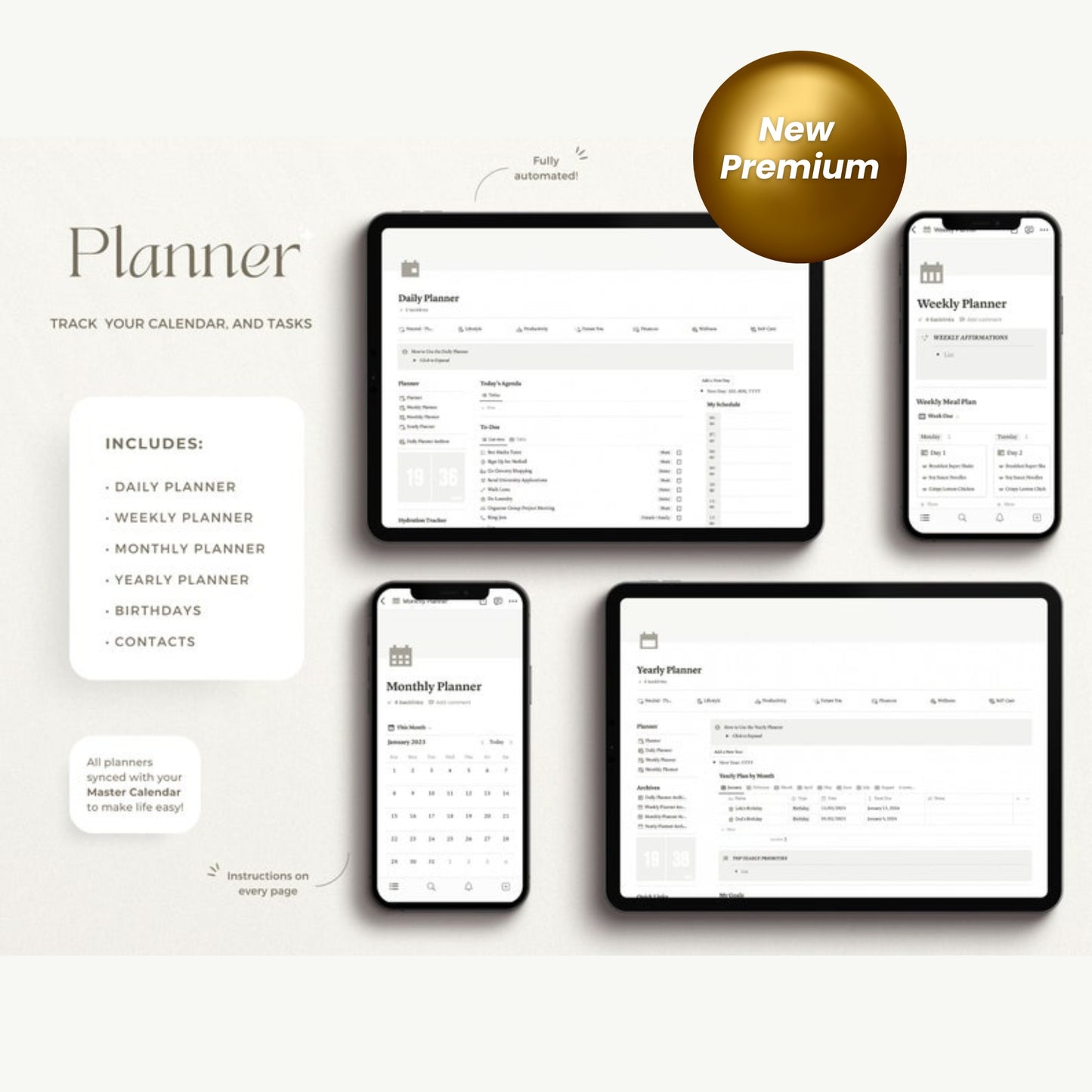 Ultimate Notion Life Planner | 2024 Notion Dashboard | Aesthetic All-in-One Notion Template | ADHD-Friendly Notion Budget & Calendar