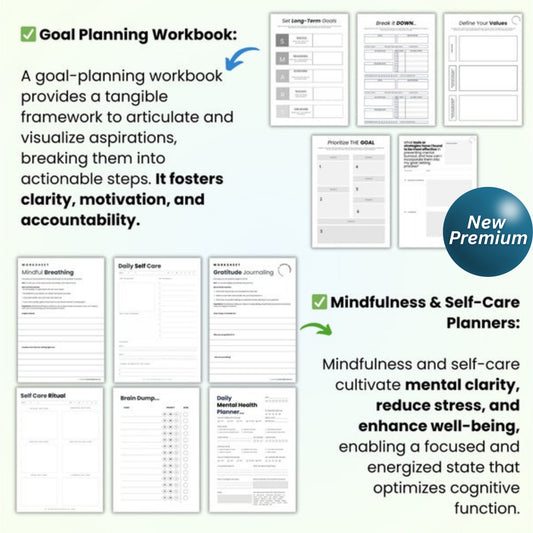 2025 Daily Productivity Planner | Printable & Digital PDF | Goal Setter, Finance Tracker, Life Organizer, ADHD-Friendly Schedule