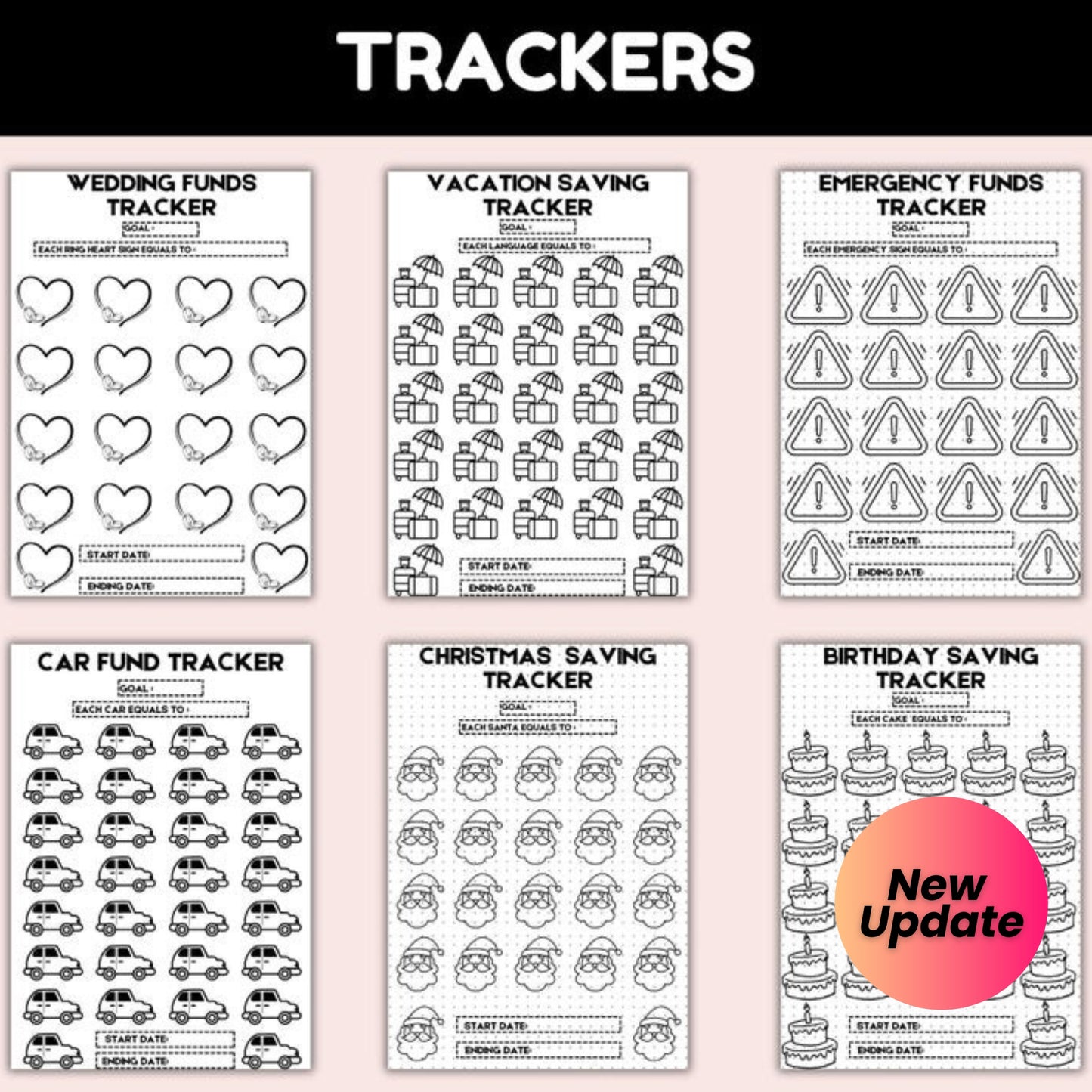 2025 Budget Finance Planner Bundle Printable | Digital Weekly Budget Planner | Financial Organizer & Budget Binder | A4 & A5 PDF