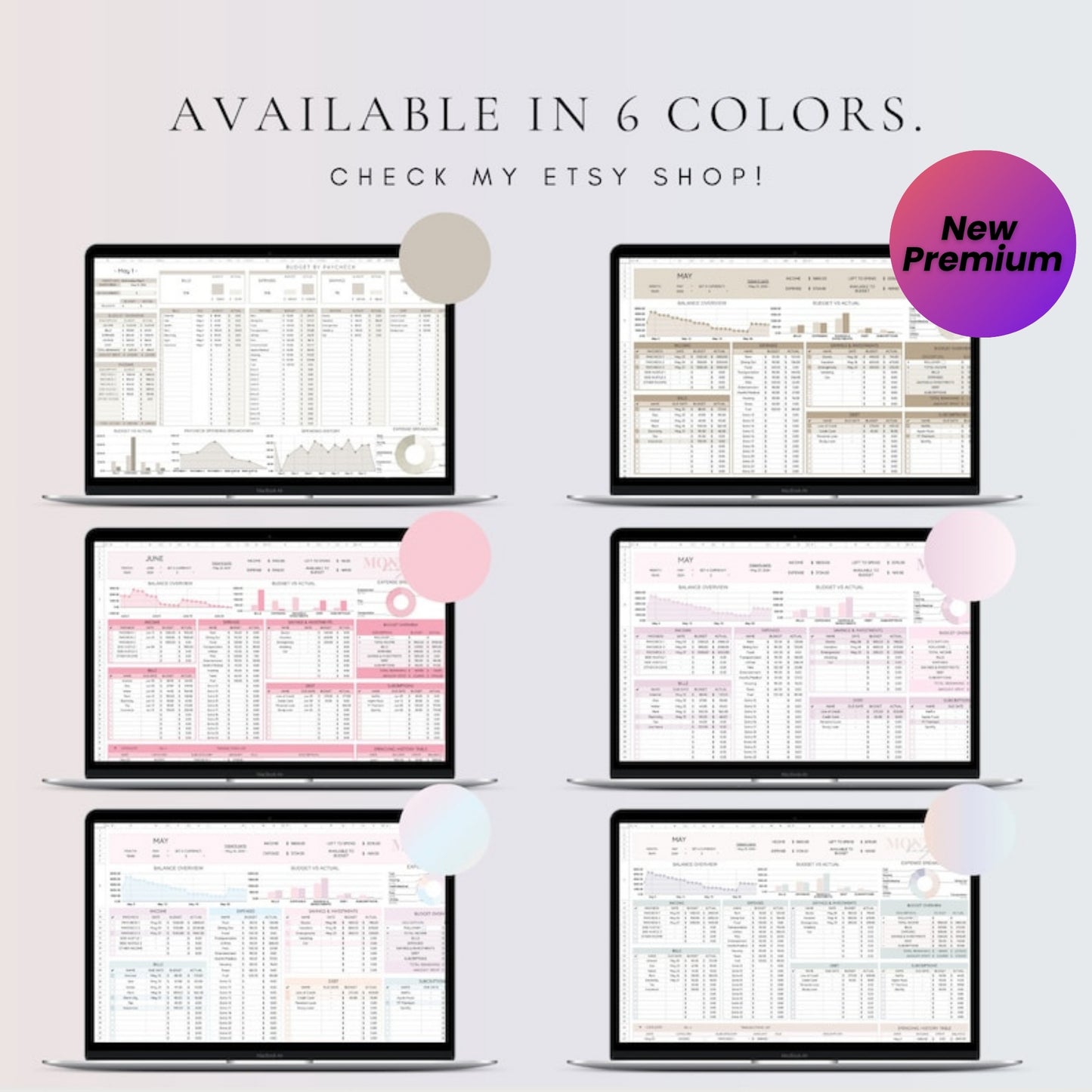 Budget Tracker Google Sheets and Excel | Digital Budget Planner | Bill Calendar | Monthly Budget Spreadsheet Template | Finance Tracker