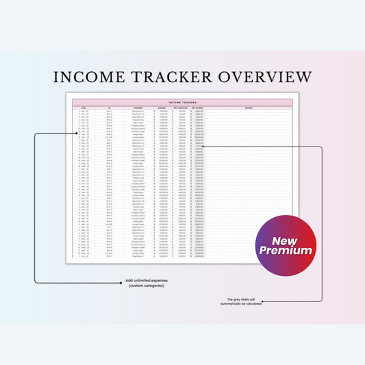 Small Business Bookkeeping Template | Easy Income & Expense Tracker | Tax Planner & Profit Calculator | Google Sheets
