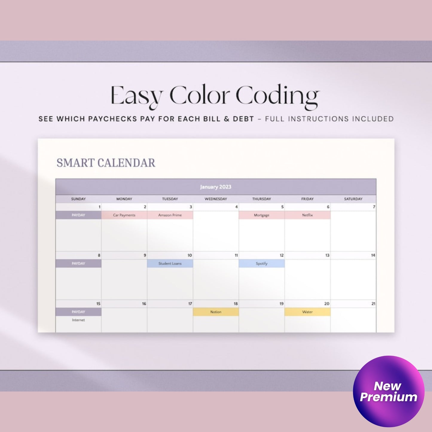Excel Paycheck Budget Spreadsheet | Google Sheets Budget Template | Weekly & Biweekly Paycheck Planner | Personal Budget Finance Tracker